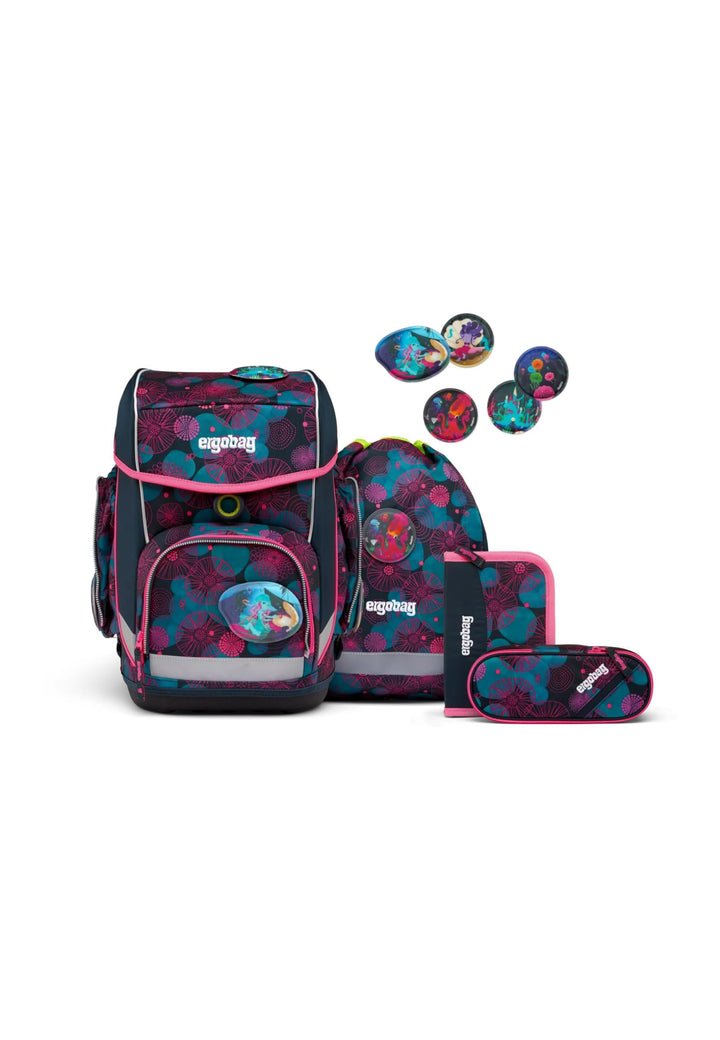 ergobag cubo Set ergonomischer Schulranzen, Vorgänger-Kollektion, klassisch 5-teilig 1. Klasse Grund