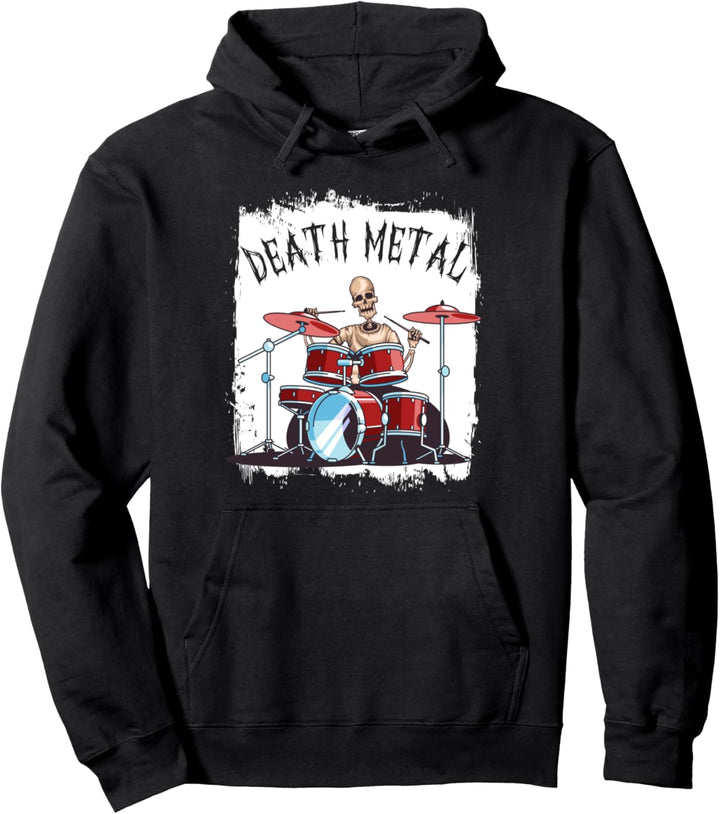 Death Metal Schlagzeuger Schlagzeug Goth Genre Punk Musik Pullover Hoodie
