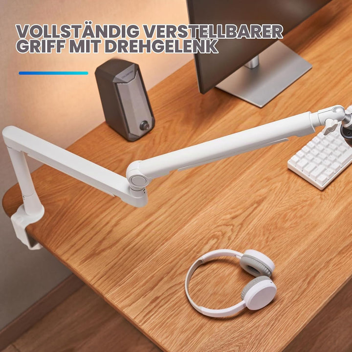 THRONMAX Twist S6 Mikrofonarm, Low-Profile-Mikrofonständer mit Kabelmanagement, Tischklemme, Vielsei