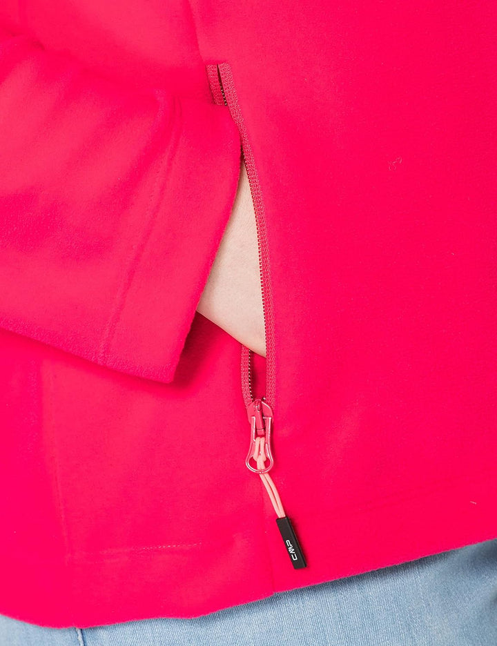 CMP Damen Lightweight Knitted Fleece Jacket With Mesh WOMAN JACKET, 36 Strawberry