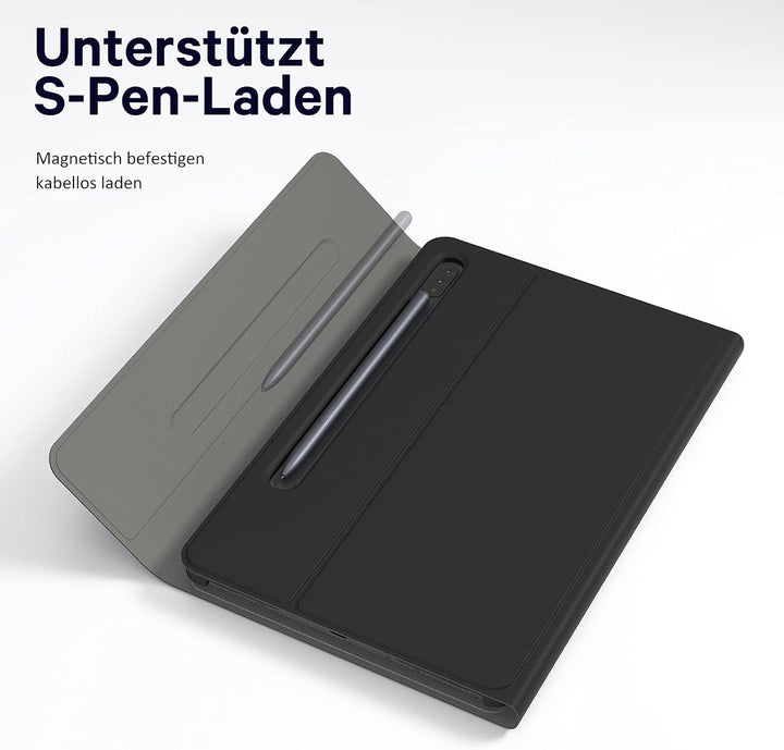 Earto Samsung Galaxy Tab Tastatur für S9 11"/S9 FE 10.9”, Smart Touchpad, Tab S9 Hülle mit S-Pen-Hal