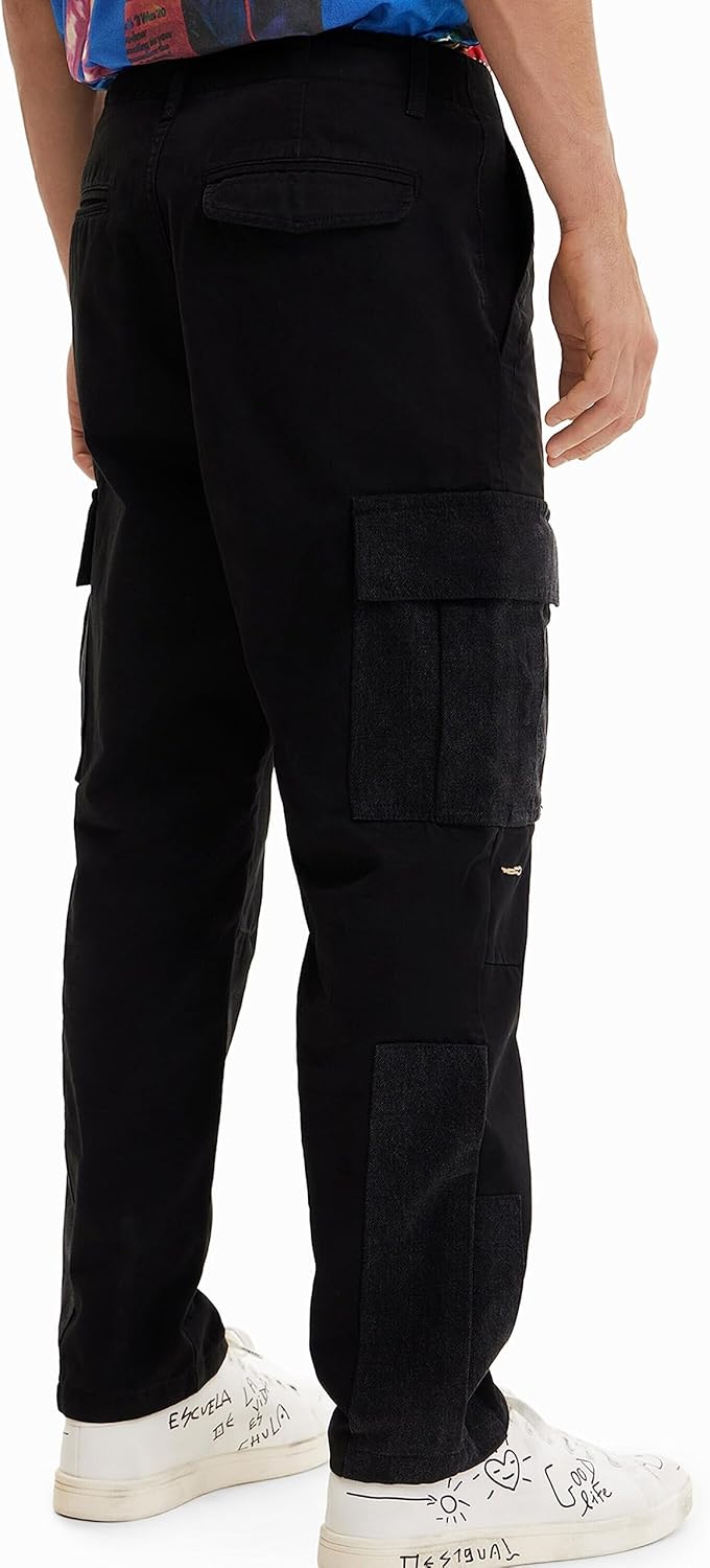 Desigual Herren Pant_Emilio 28 Schwarz, 28 Schwarz