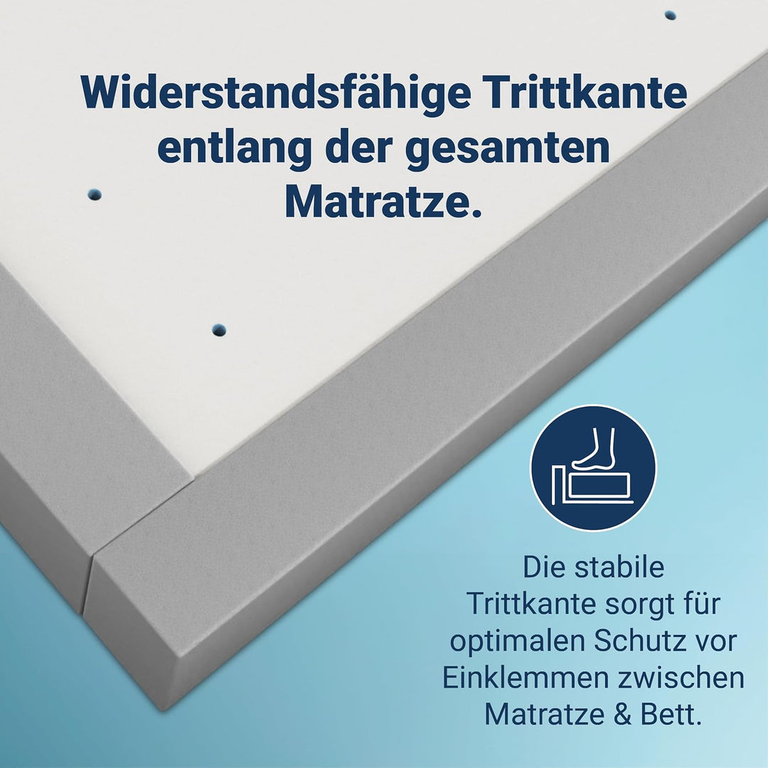 Betten-ABC OrthoMatra Junior-Duo -Das Original-Kindermatratze mit Rundum-Trittkante, Baby- und Klein