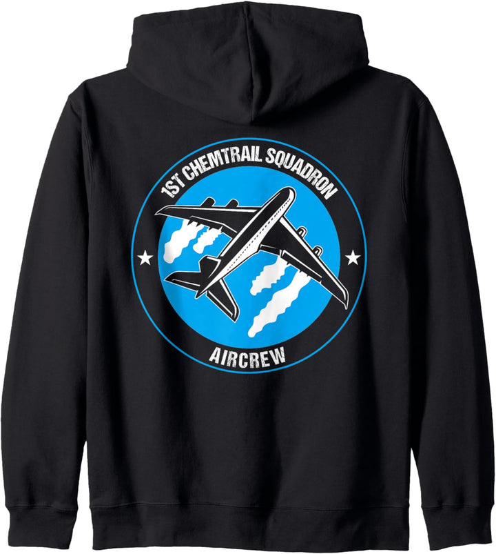 Chemtrail Squardon - Airline Piloten Flugzeug Flieger Design Kapuzenjacke