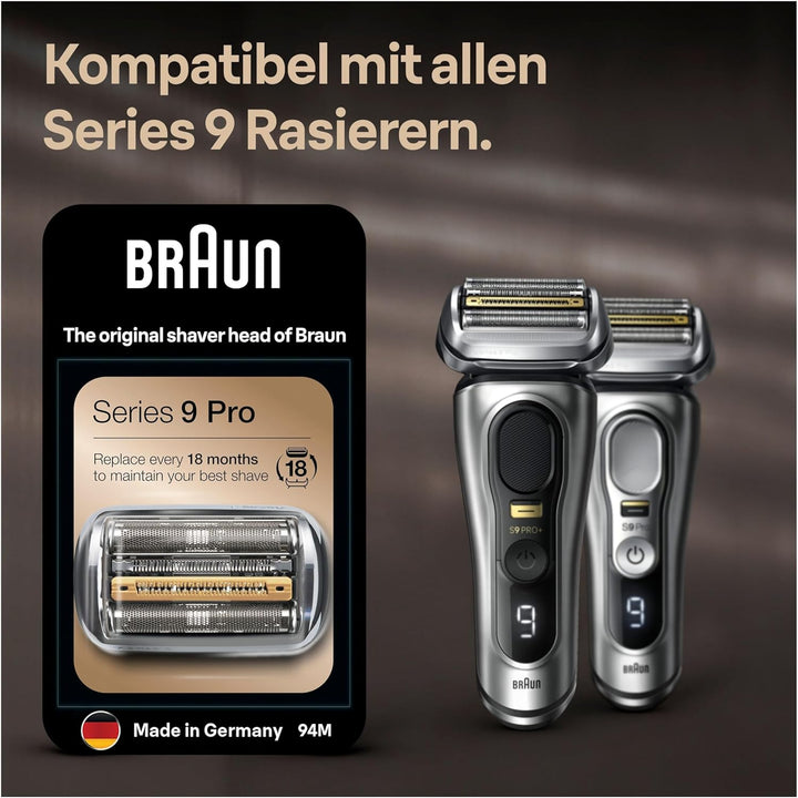 Braun Series 9 Pro Scherkopf, Elektrorasierer, Ersatzscherteil kompatibel mit Rasierer Herren Serie