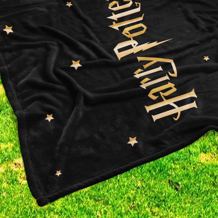Grosse Harry Potter Stars Wohndecke 130 x 170 super weiche Coral-Fleecedecke Kuscheldecke Sofa-Decke