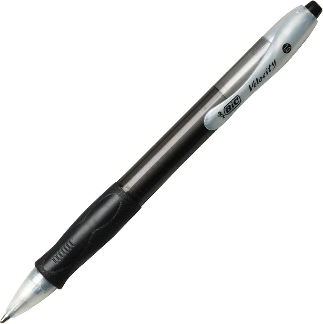 BIC - Velocity Ballpoint Retractable Pen, Black Ink, Medium, Dozen VLG11-BK (DMi DZ by BIC