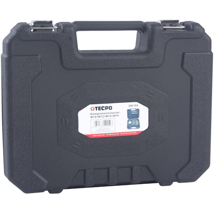 TECPO Kompressionstester für Benzin Motor 0-20 Bar Kompression Prüfer messen Werkzeug