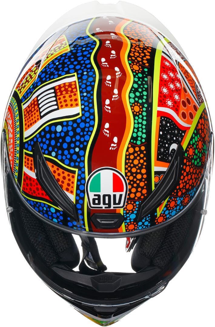 AGV K1 S Dreamtime Integralhelm (weiss/blau/rot/gelb) XS (53), XS (53)