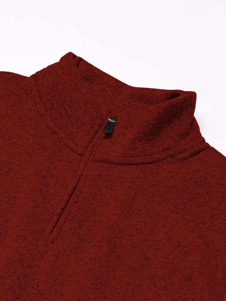 Wrangler Authentics Men’s Sweater Fleece Quarter-Zip S Bossa Nova, S Bossa Nova