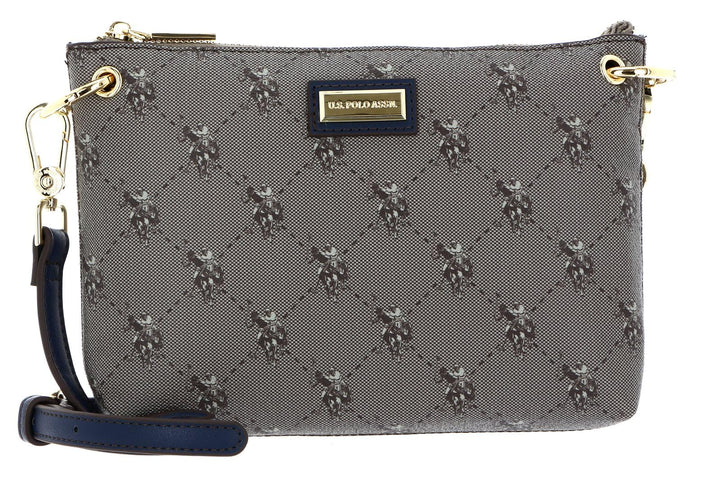 U.S. POLO ASSN. Hampton Flat Crossbody Bag Brown/Navy