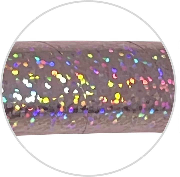 hoopomania Kinder Hula Hoop, Glitter Farben, Ø60/70/80cm Ø80cm Silber, Ø80cm Silber