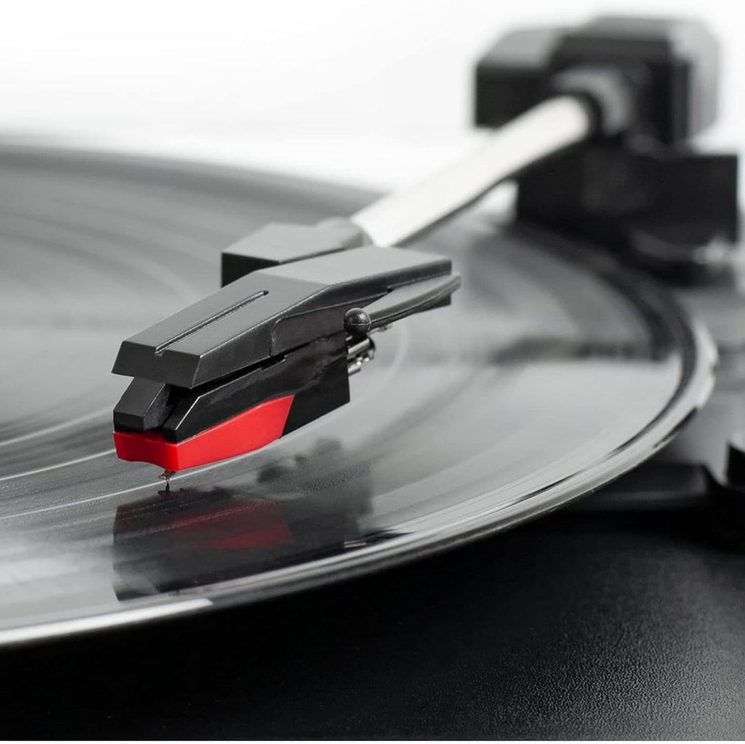 Victrola Journey Bluetooth Kofferplattenspieler mit DREI Abspielgeschwindigkeiten | Schwarz | VSC-55