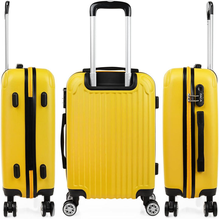ITACA - Trolley Handgepäck Cabin Trolley Koffer Reisekoffer Hartschalenkoffer mit Zahlenschloss - Ka