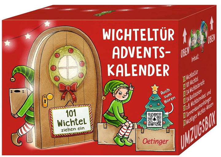 Wichteltür-Adventskalender. 101 Wichtel ziehen ein: Adventskalender ab 4 Jahren mit Wichteltür, 24 B