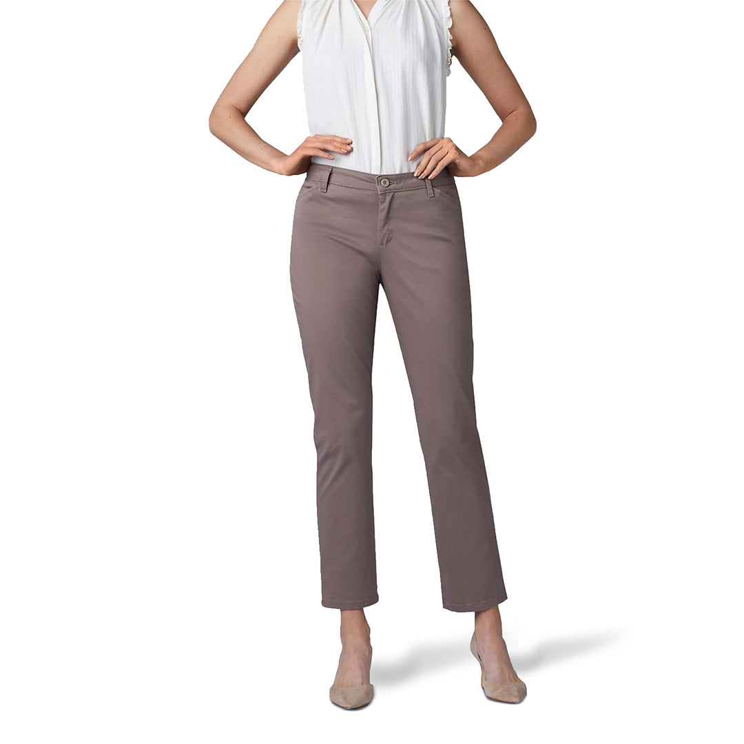 Lee Damen Petite Ganzen Tag Über mit Lockerer Passform Hose 44 Petite Falcon Brown, 44 Petite Falcon