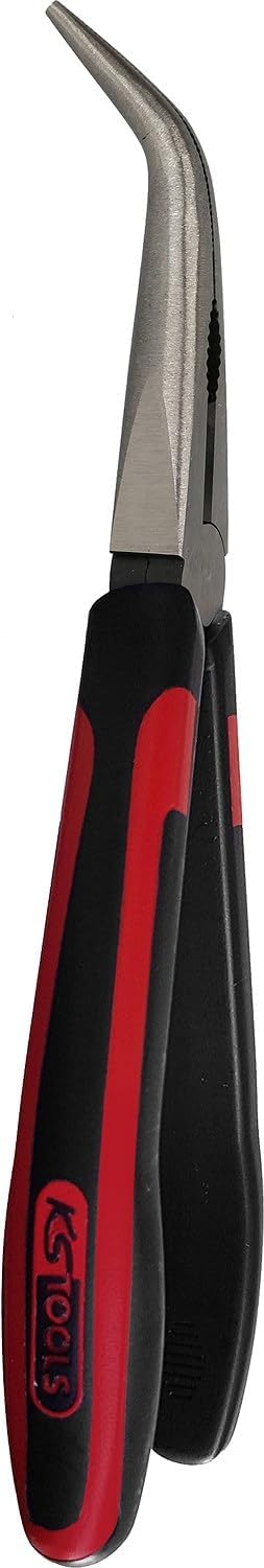 KS Tools 115.2113 SlimPOWER Flachrundzange, gebogen, 210mm