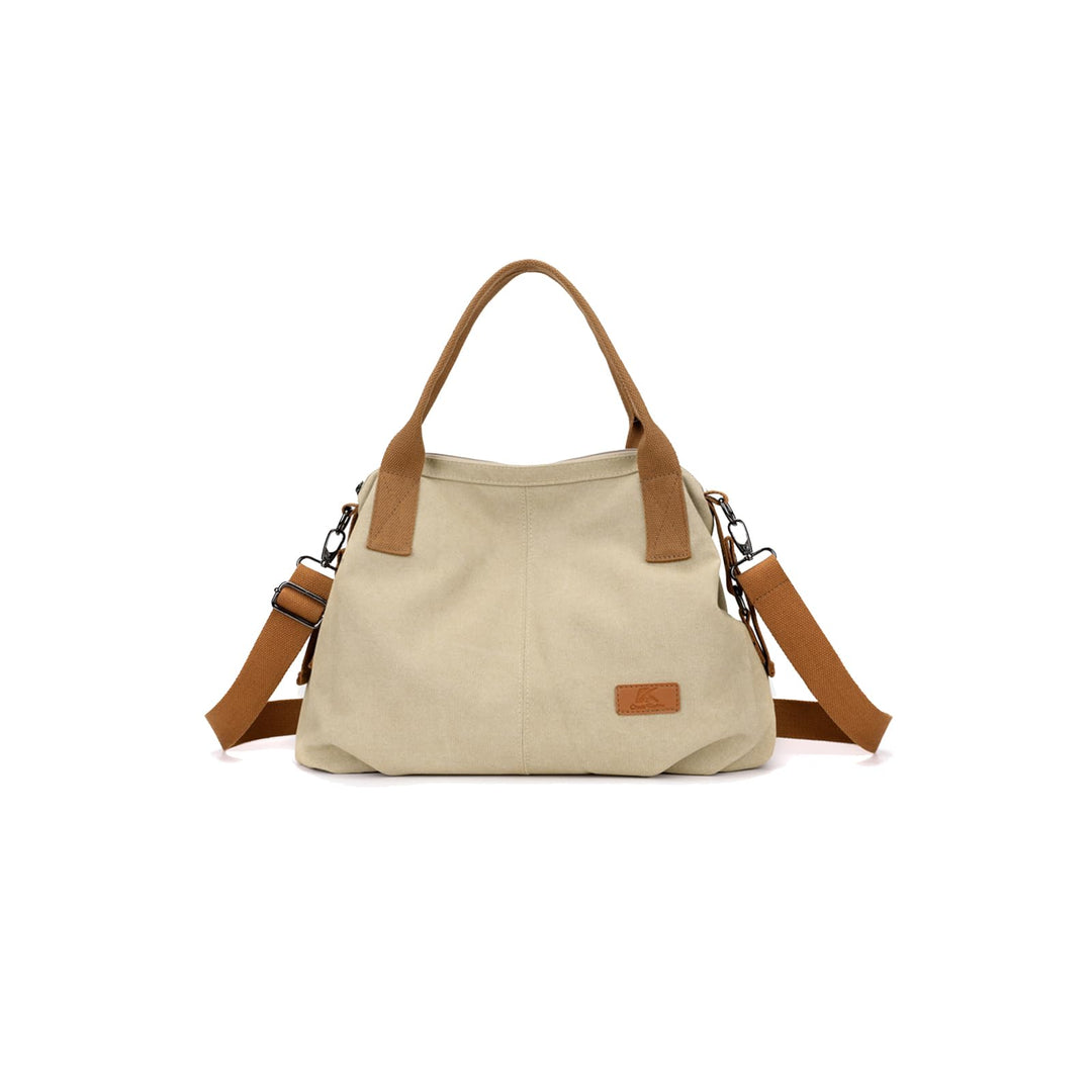 CORIOS Damen Canvas Schultertasche Grosse Kapazität Umhängetasche Casual Handtasche Leichtgewicht To