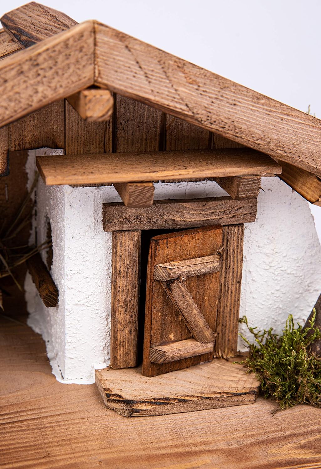 Weihnachtskrippe W16 aus Holz Krippe Weihnachtskrippen Stall Krippen