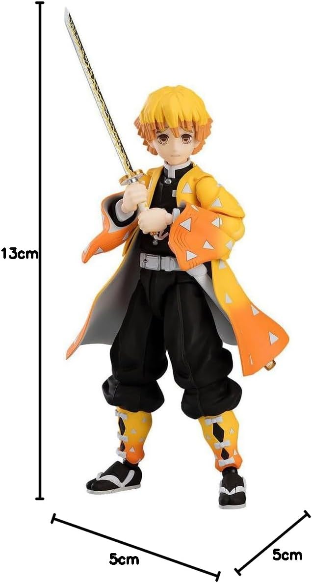 Max Factory Demon Slayer Zenitsu Agatsuma Figur Figma, 13 cm