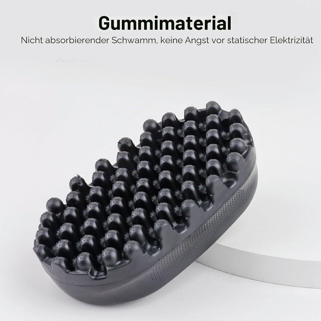 Lockenbürste aus Silikon, Gedrehte Lockenbürste, Lockenbürste für Afro Haare, Waschbarer Afro Zopf D