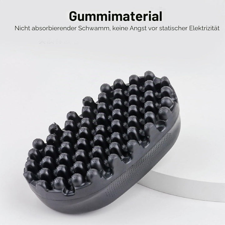 Lockenbürste aus Silikon, Gedrehte Lockenbürste, Lockenbürste für Afro Haare, Waschbarer Afro Zopf D