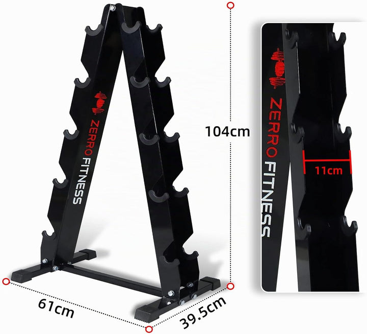 ZEERO Max.300Kg Kurzhantel Rack, 4/5 Ebenen Hantelständer, Passend zu hanteln und Kurzhanteln, Hante