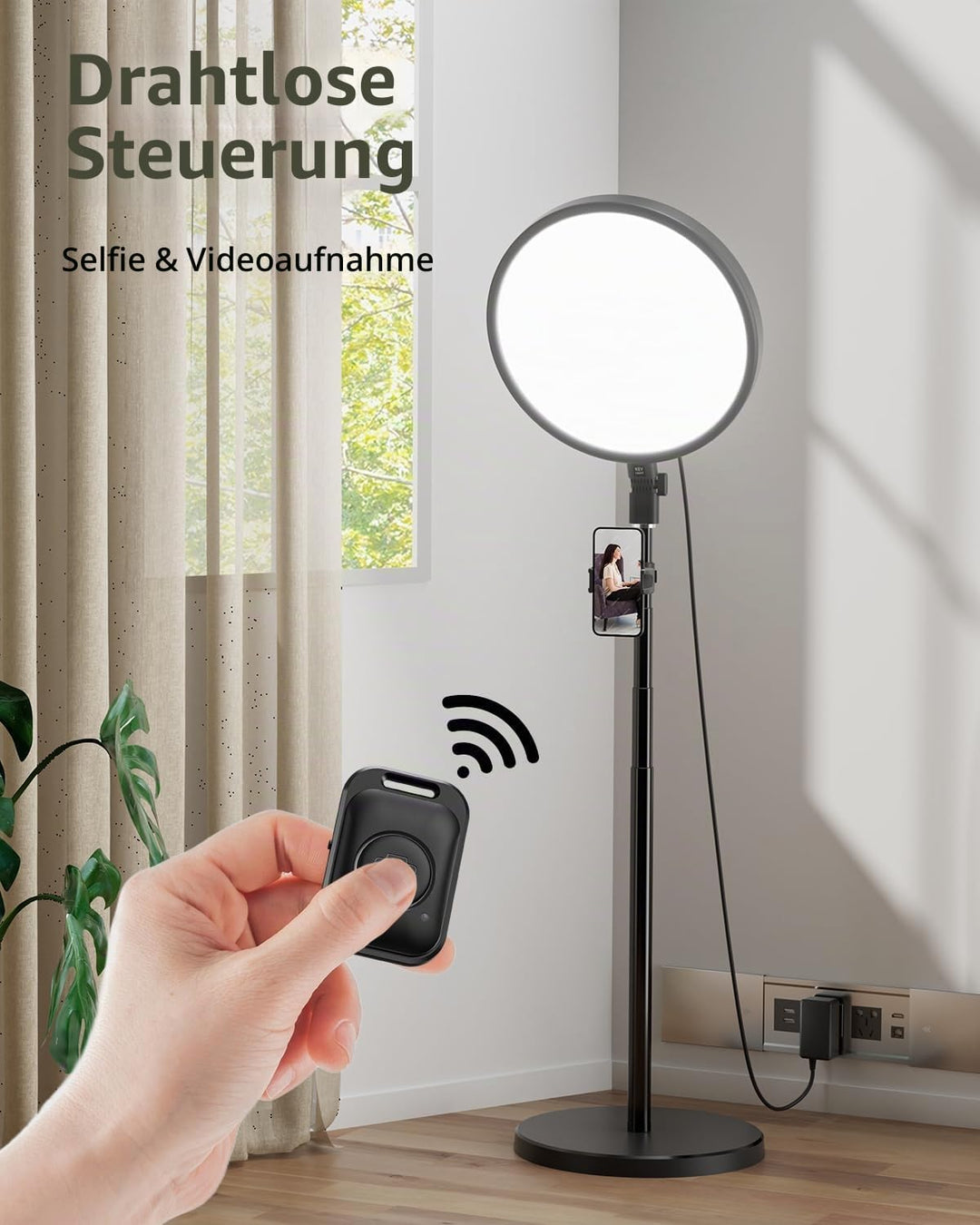 Weilisi Grosse Ringlicht mit 79" Stativ Handy für TikTok, Vlogging, Makeup