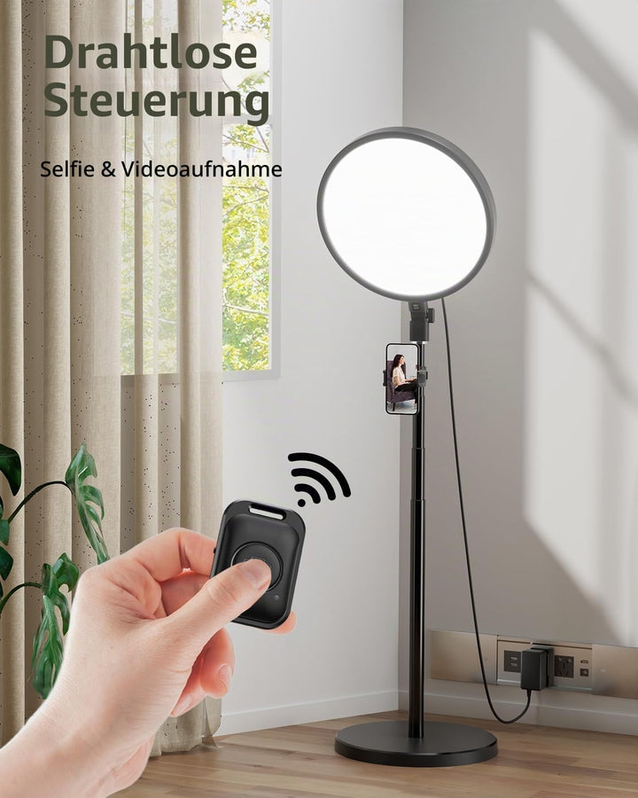 Weilisi Grosse Ringlicht mit 79" Stativ Handy für TikTok, Vlogging, Makeup