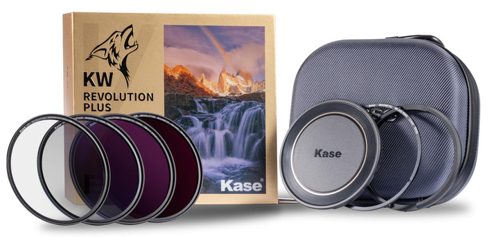 Kase Revolution Plus Master Filter-Set, magnetisch, stossfest, gehärtetes optisches Glas, mit farbco
