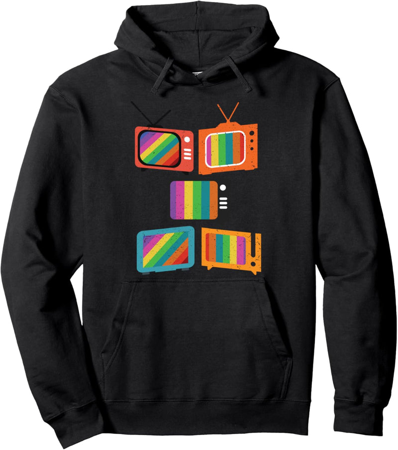 Testbild Analog Fernseher TV-Gerät Achtziger Neunziger Pullover Hoodie