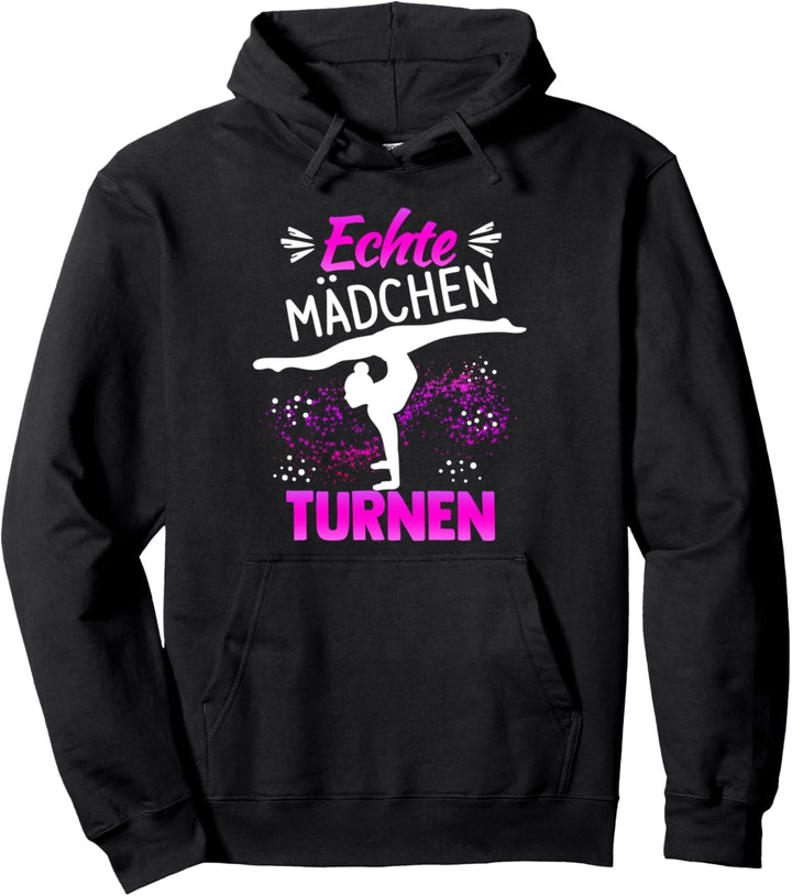 Echte Mädchen Turnen Gymnsatik Sportverein Sport Turnfans Pullover Hoodie
