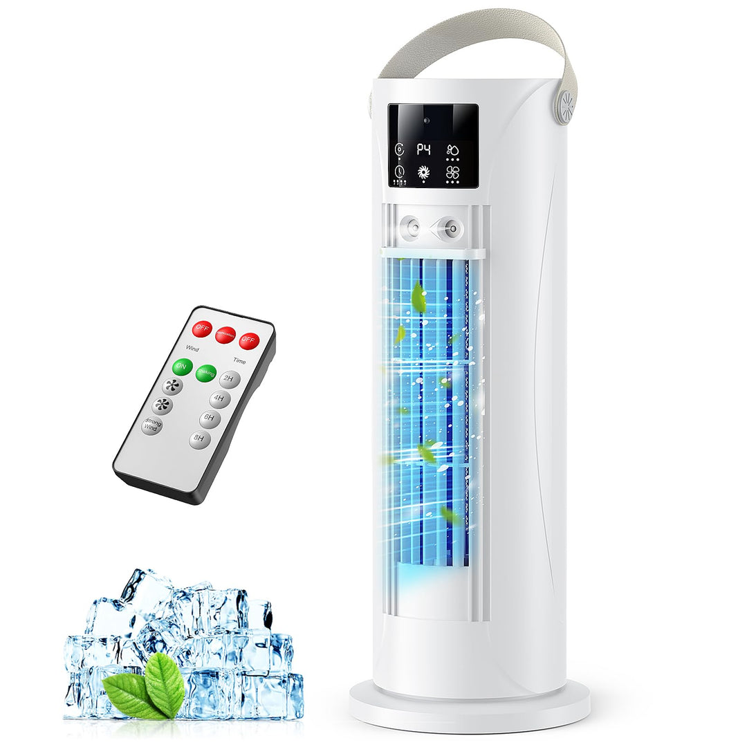 Mobile Klimaanlage – Mini Klimaanlage mit Kühl- und Befeuchtungsfunktion, Wassernebel-Technologie, 4