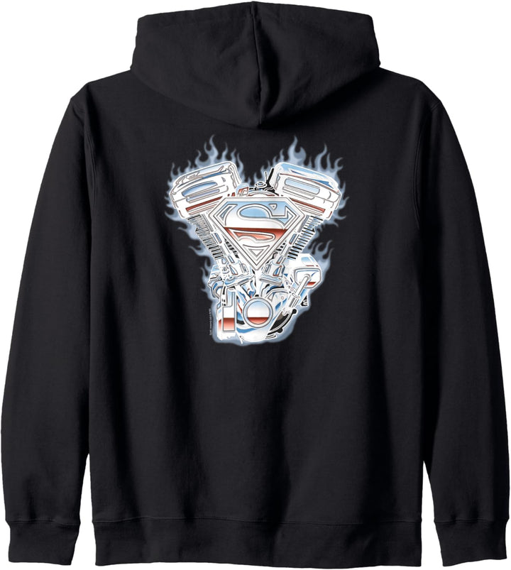 Superman V Twin Logo Kapuzenjacke