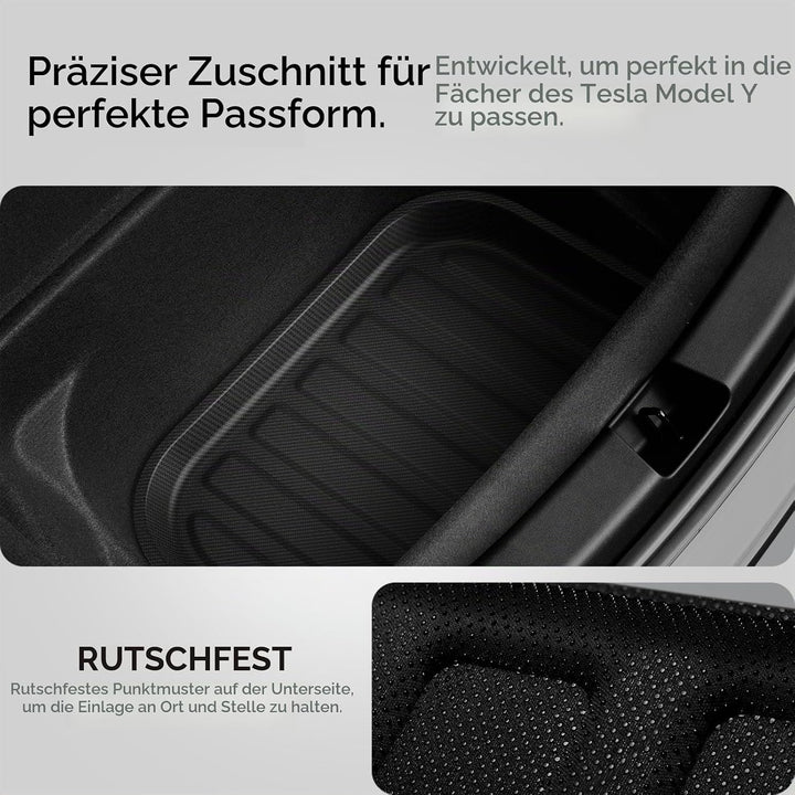 Spigen Tesla Model Y (~2024) Hintere Kofferraummatte für Aufbewahrung, Stossfestes XPE-Material zum