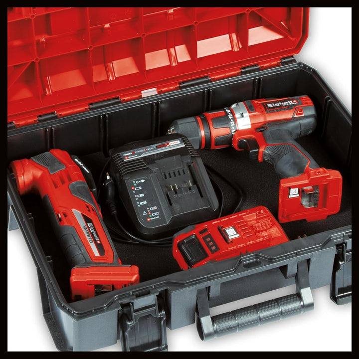 Original Einhell E-Case S-F Systemkoffer (max. 25 kg, universelle Aufbewahrung und Transport von Zub