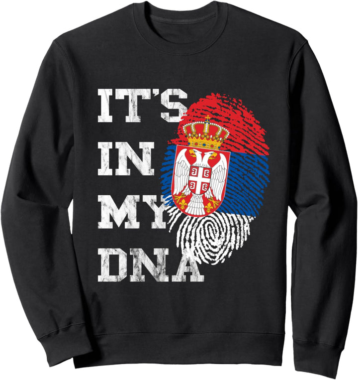 Es Ist In Meiner DNA Serbe Genetik Serbische Flagge Serbien Sweatshirt