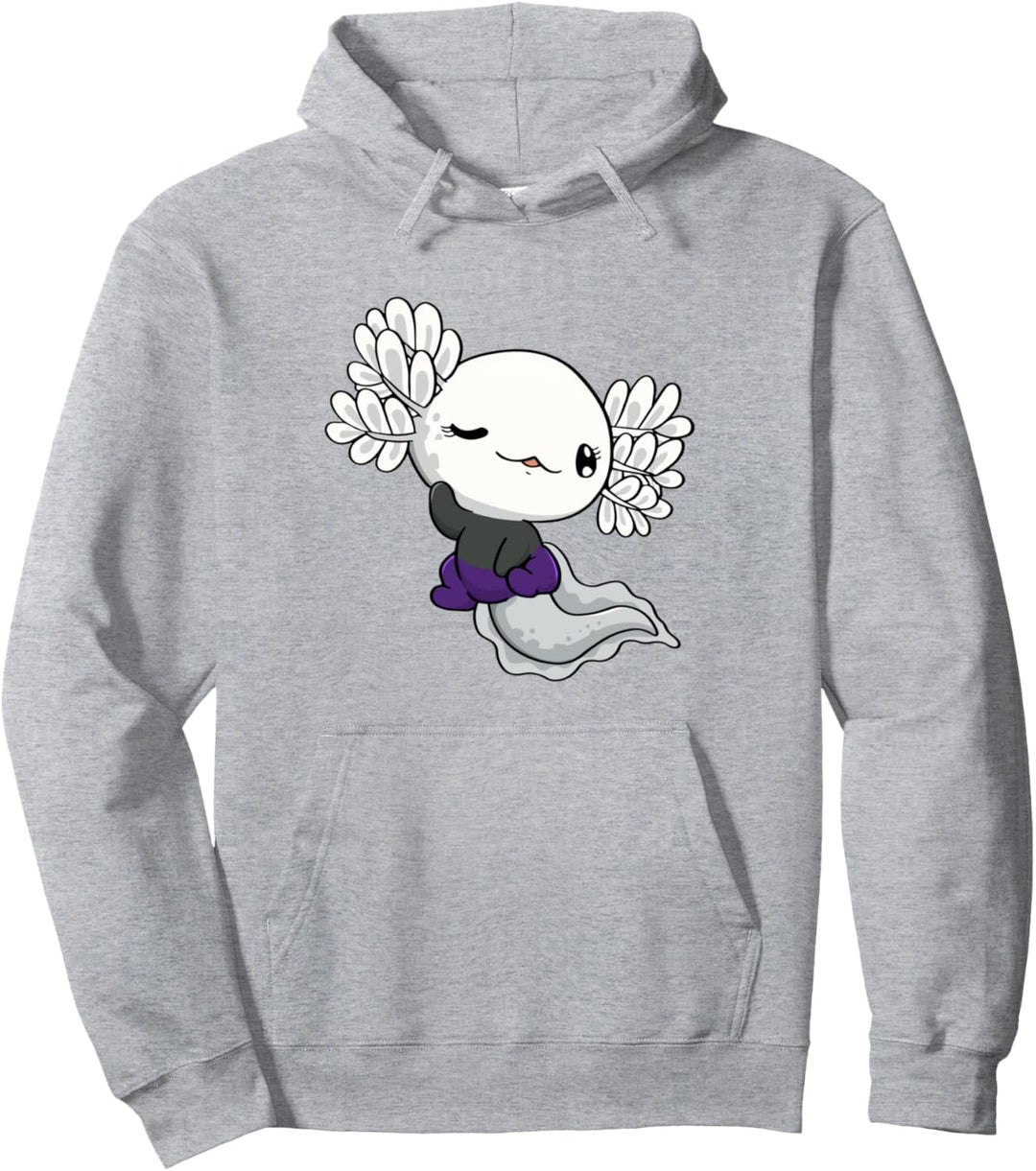 Kawaii Axolotl Flagge Pullover Hoodie