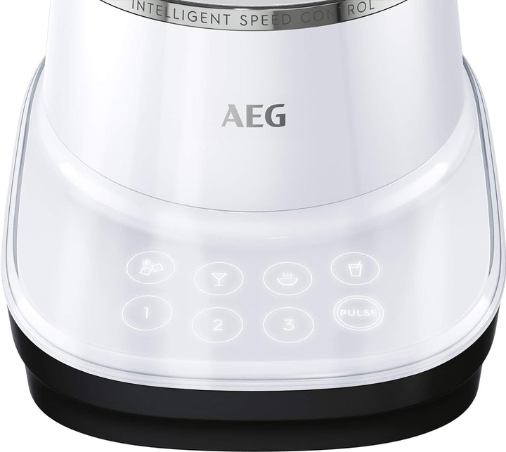 AEG TB7-1-6WWM Standmixer / Geschwindigkeitsanpassung / 3 Stufen / 4 Rezeptprogramme / Pulsfunktion
