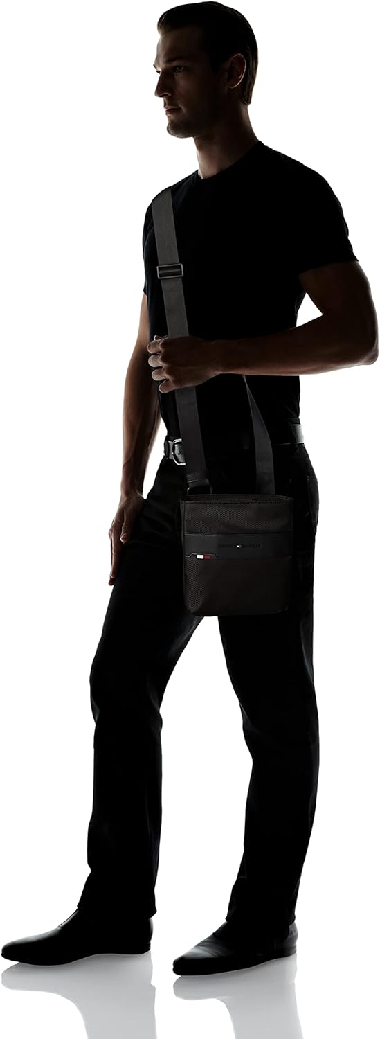 Tommy Hilfiger Herren 1985 Mini Crossover Tasche, Schwarz, One Size