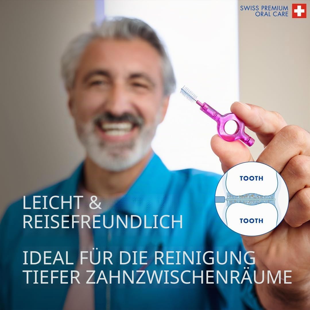 Curaprox Interdentalbürsten CPS 405 perio plus, Set aus 5 Bürsten Grösse 1,3 mm und einem Halter UHS