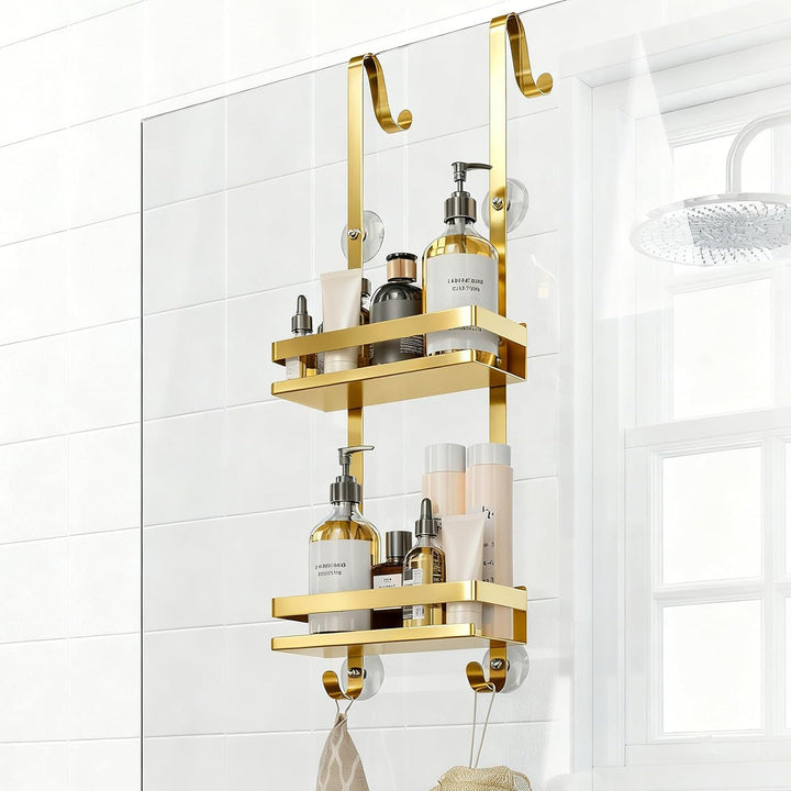 Duschablage ohne Bohren Badezimmer Organizer, Badregal Duschregal ohne Bohren, Duschablage zum Hänge