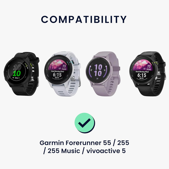 kwmobile USB Kabel Charger kompatibel mit Garmin Forerunner 55 965 955 265 255 165 / Vivoactive 5 /