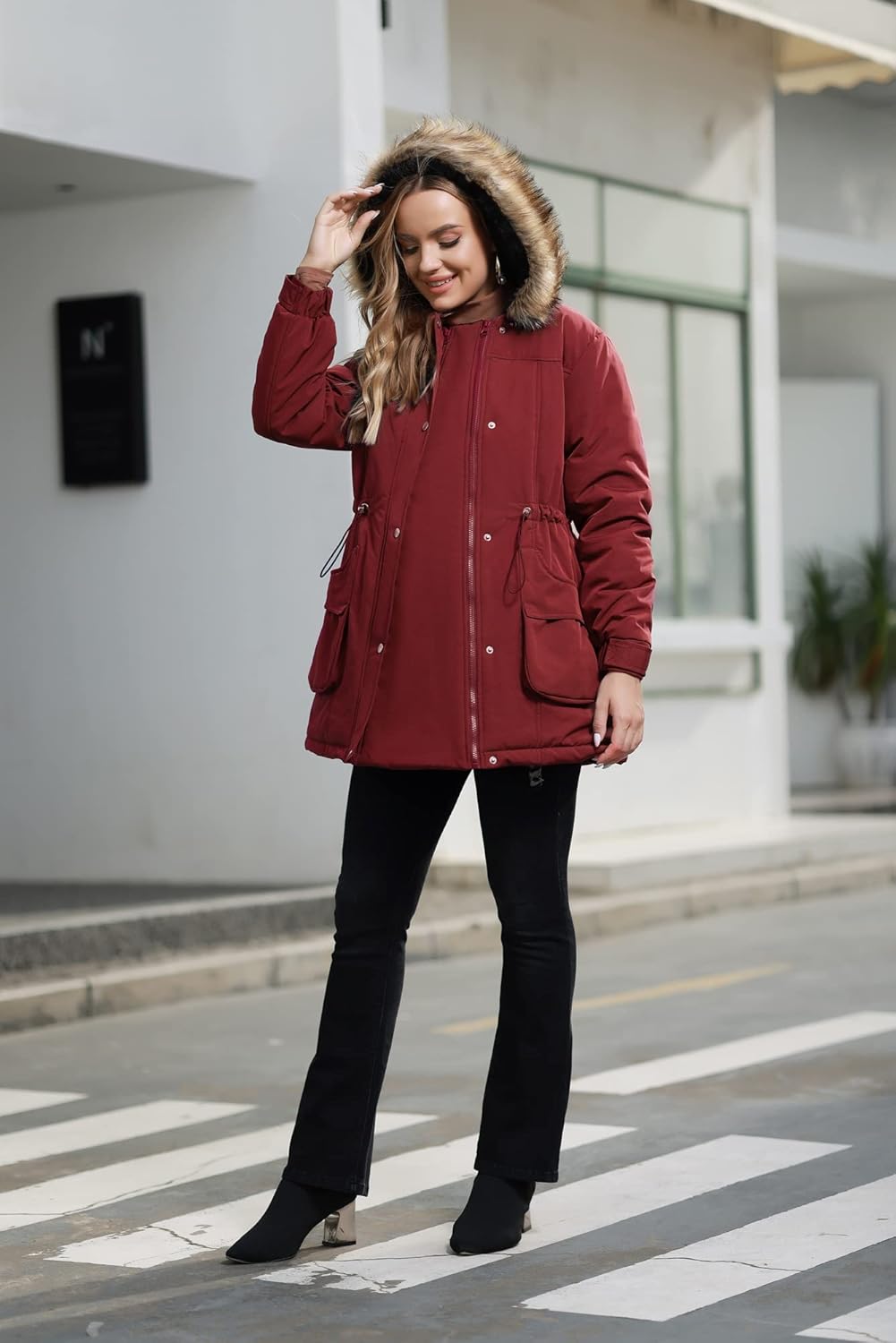Maacie Tragejacke Umstandsjacke Umstandsmode Winter 3 In 1 Schwangerschaftsjacke Mit Babyeinsatz Ums