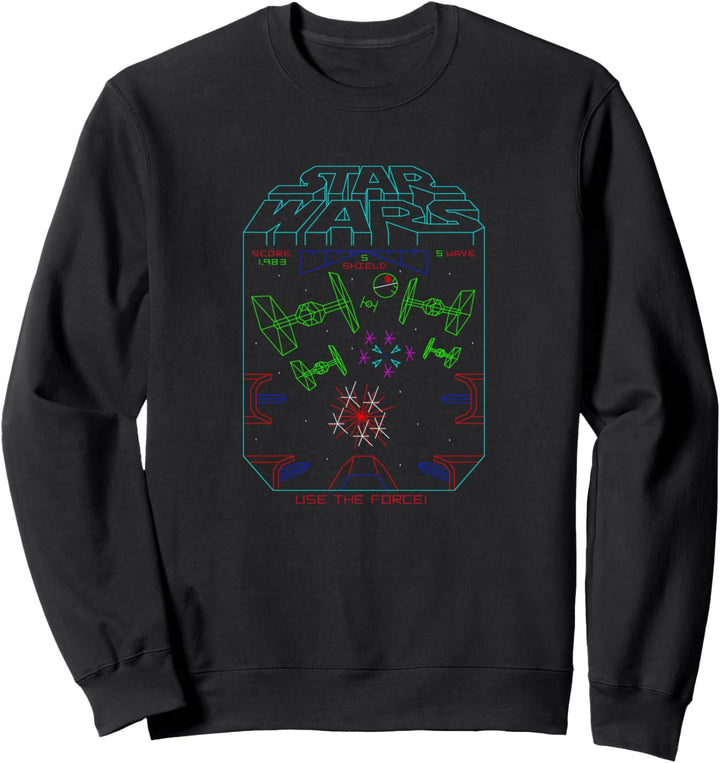 Star Wars Space Fight Vintage Arcade Sweatshirt