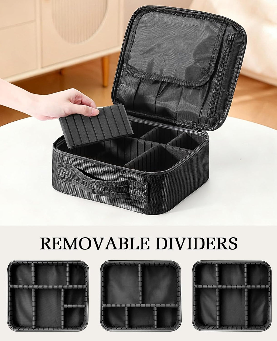 Luxspire Make up Tasche Kosmetiktasche Organizer, Professionelle Make Up Bag Kosmetikkoffer Etui Tra
