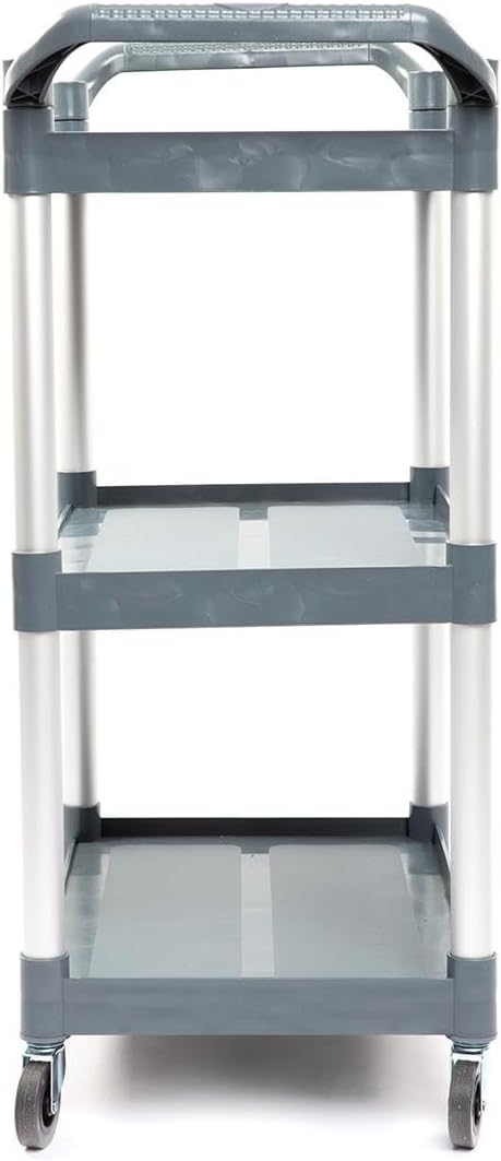 Servierwagen Kunststoff mit Rollen - 3 Böden - Tragfähigkeit 50 kg pro Boden - 80 x 43 x 96 cm - Tra