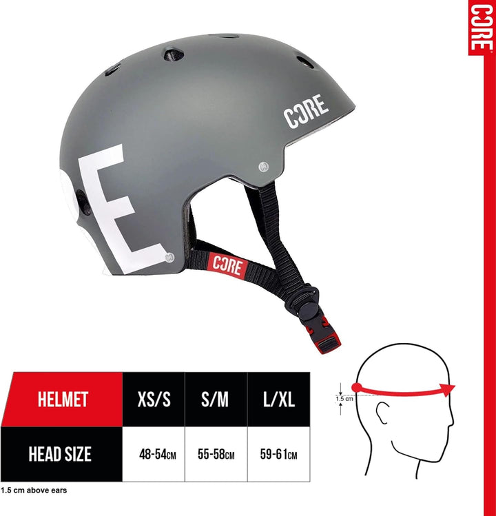 CORE Helm Street grau Grau M, Grau M