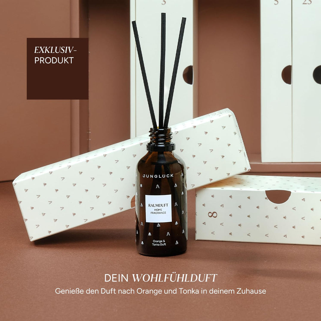 JUNGLÜCK Premium Adventskalender 2025 - Unser Beauty Weihnachtskalender für jeden Hauttyp - 24 Wohlf