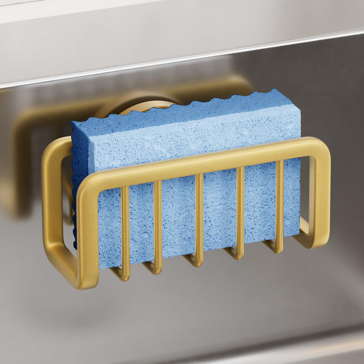 TAILI Schwammhalter Küche mit Leistungsstarker Saugnapf, Abnehmbar, Waschbecken Caddy für Schwämme,